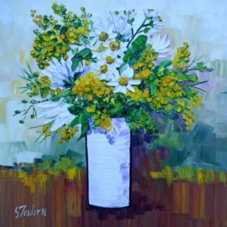 Image of White Daisies with Gorse by Sheila Fowler